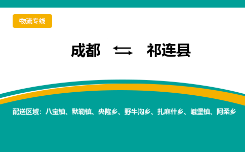 成都到祁连县物流专线2023省市县+乡镇-闪+送专业运送